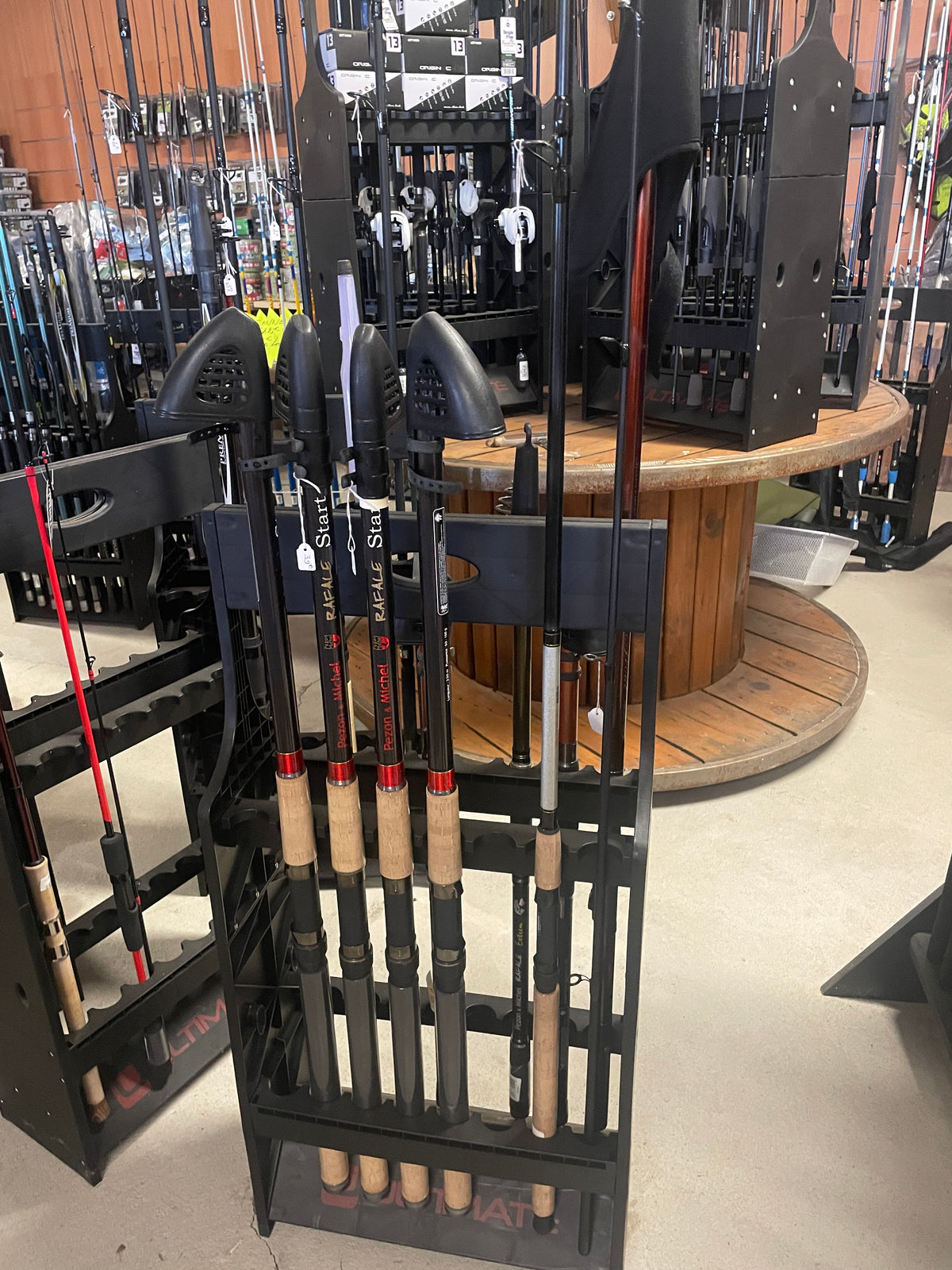 Canne spinning fibre de carbone
